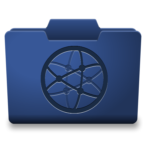 Blue Network Icon 512x512 png